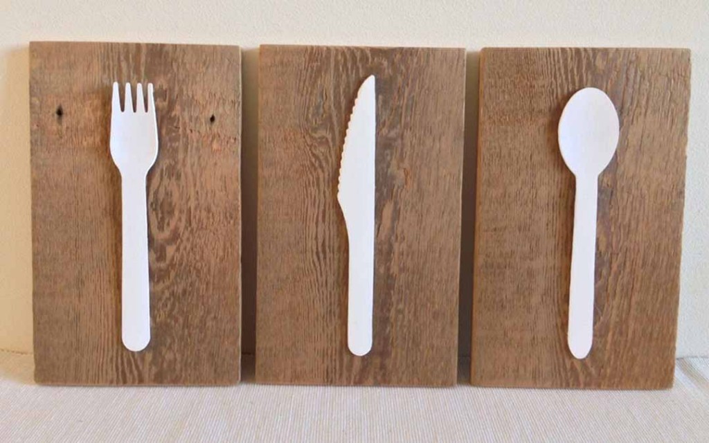 giant kitchen utensils wall hangings