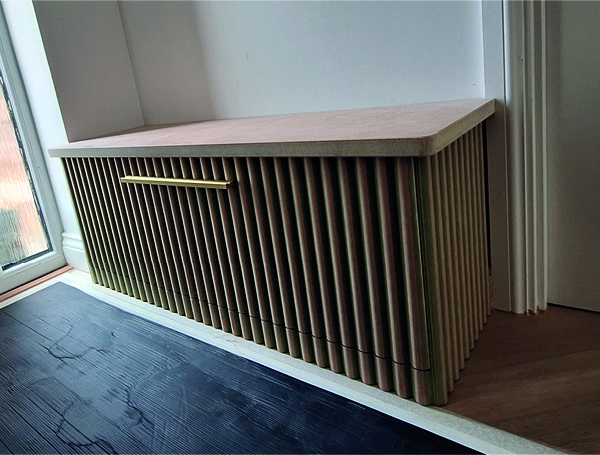 MDF shoe storage unit